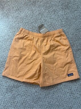 Patagonia Kids Funhoggers Shorts Large Heirloom Peach Cotton